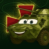 Логотип телеграм спільноти - Оліва на танках 🪖🚜