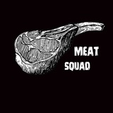 Логотип телеграм спільноти - MEAT SQUAD 🥩