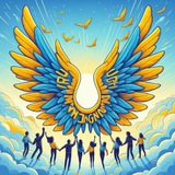 Логотип телеграм спільноти - 🇺🇦Фронт Вільних Крил 🇺🇦