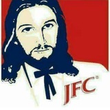 Логотип телеграм спільноти - JFC aka Jesus Fucking Christ