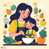 Логотип телеграм спільноти - Мама Готує 👶 Рецепти та Прикорм