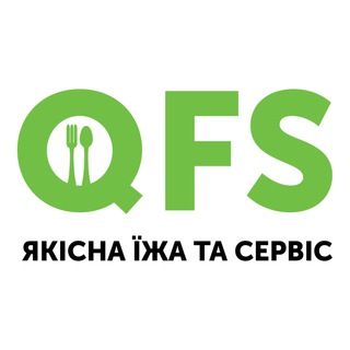 Логотип телеграм спільноти - Доставка їжі Львів | QFS