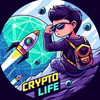 Логотип телеграм спільноти - CRYPTO LIFE 👑