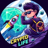 Telegram community logo — CRYPTO LIFE 👑