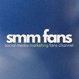 Логотип телеграм спільноти - SMM Fans 🎙️