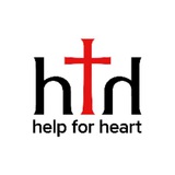 Логотип телеграм спільноти - Help For Heart ✝️+💔=💖