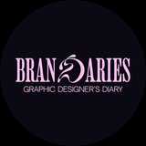Логотип телеграм спільноти - Brandaries | Graphic designer’s diary