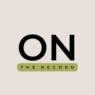 Логотип телеграм спільноти - on the record | media&amp;culture