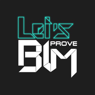 Логотип телеграм спільноти - Let's BIMprove