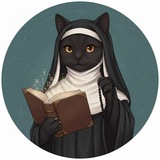 Логотип телеграм спільноти - Сповідь книгоманки