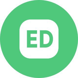 Логотип телеграм спільноти - Englishdom – школа вільної англійської