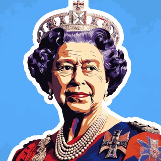 Логотип телеграм спільноти - Queen's English | Англійська мова 👑
