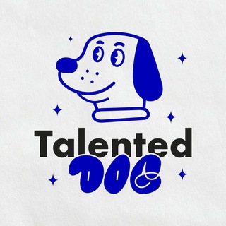 Логотип телеграм спільноти - Talented Dog