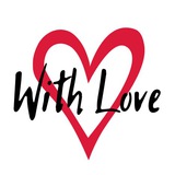 Логотип телеграм спільноти - ❤️ with love - листівки та привітання