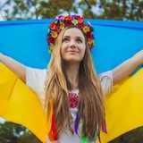 Логотип телеграм спільноти - Українки найкращі 🇺🇦