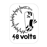 Логотип телеграм спільноти - Творче об'єднання "48 Volts"