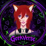Логотип телеграм спільноти - GeekVerse • Аніме, меми, ігри