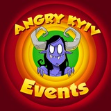 Логотип телеграм спільноти - Angry Kyiv Events