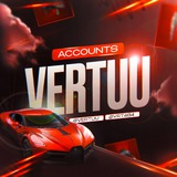 Логотип телеграм спільноти - VERTUU ACCOUNTS