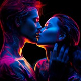 Логотип телеграм спільноти - NeoStory: Візуальні новели💜