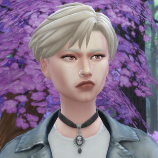 Логотип телеграм спільноти - kvitneva☃️the sims 4